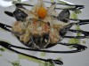 Паста с морепродуктами и чернилами каракатицы
