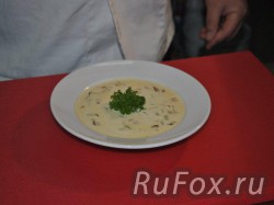 Сливочный суп из белых грибов готов, приятного аппетита!