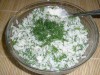 Салат с рисом и укропом