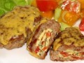 Мясные зразы с омлетом