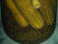 Соленые огурцы с водкой
